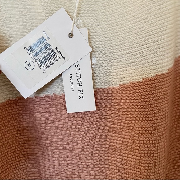 Evolution by Cyrus Color Block Sweater NWT - Picture 10 of 14